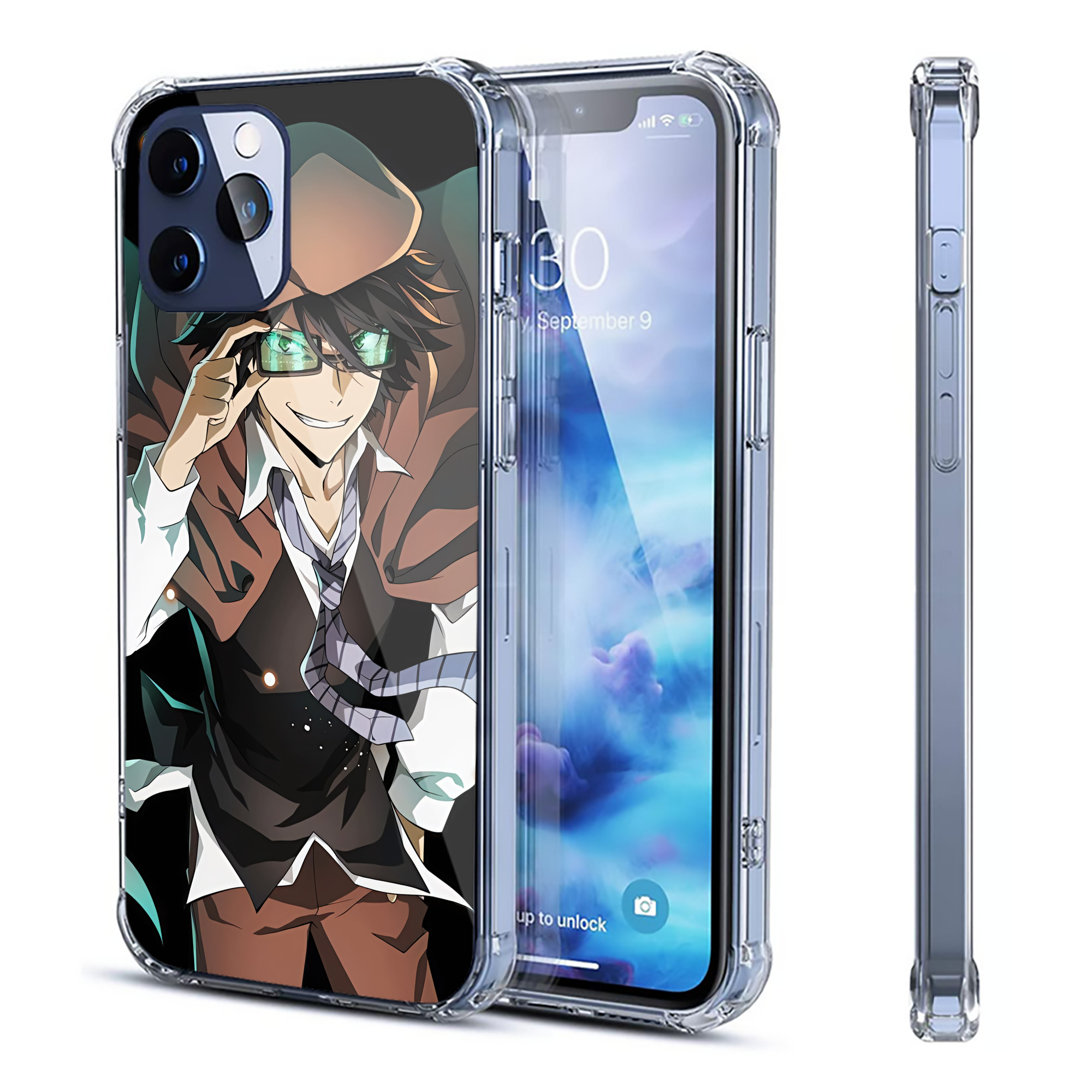 （画像用） 文豪ストレイドッグス Bungo Stray Dogs 【iPhone 12シリーズ対応】透明スマホケース（クリアソフトケース）